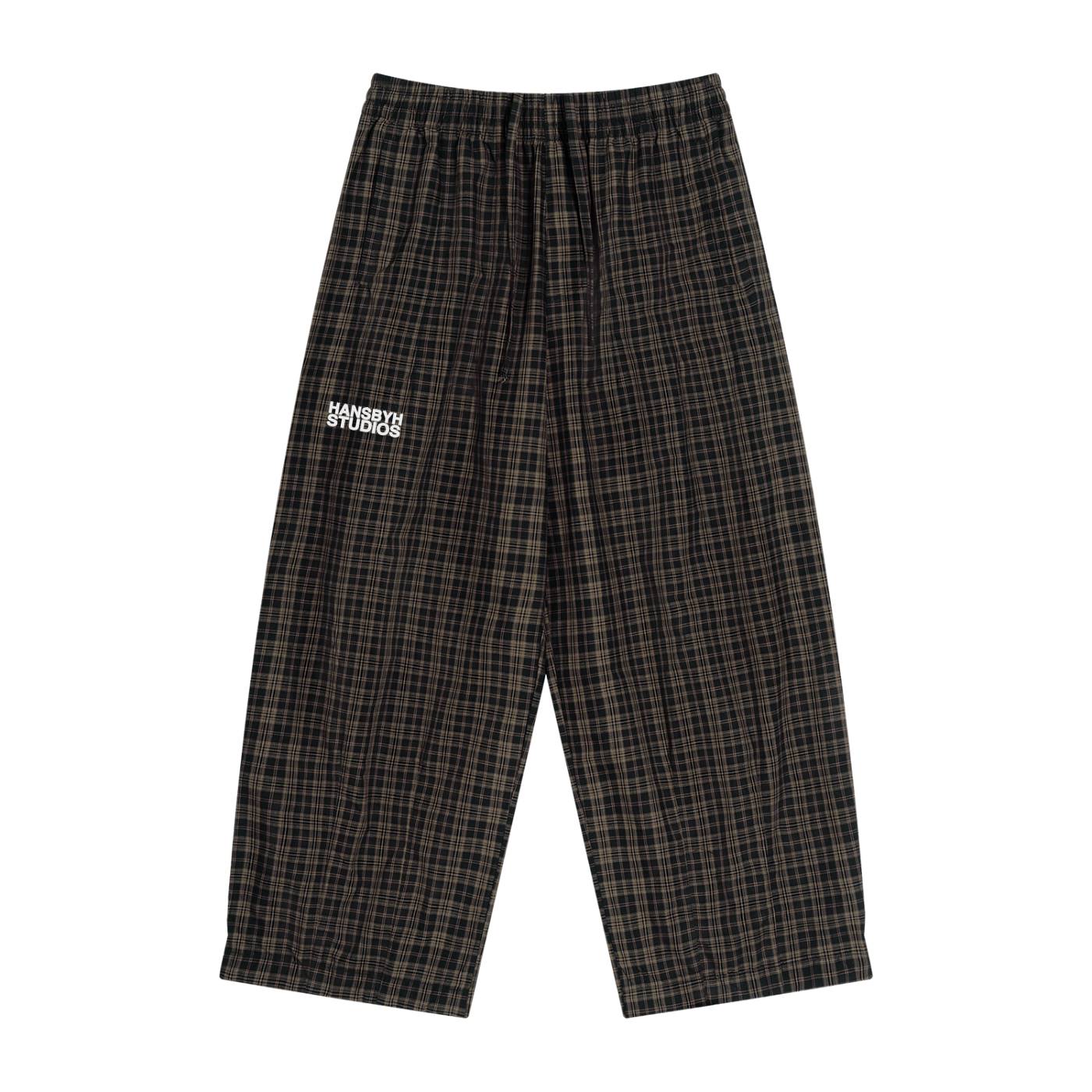Unisex Plaid Wide Leg Pants