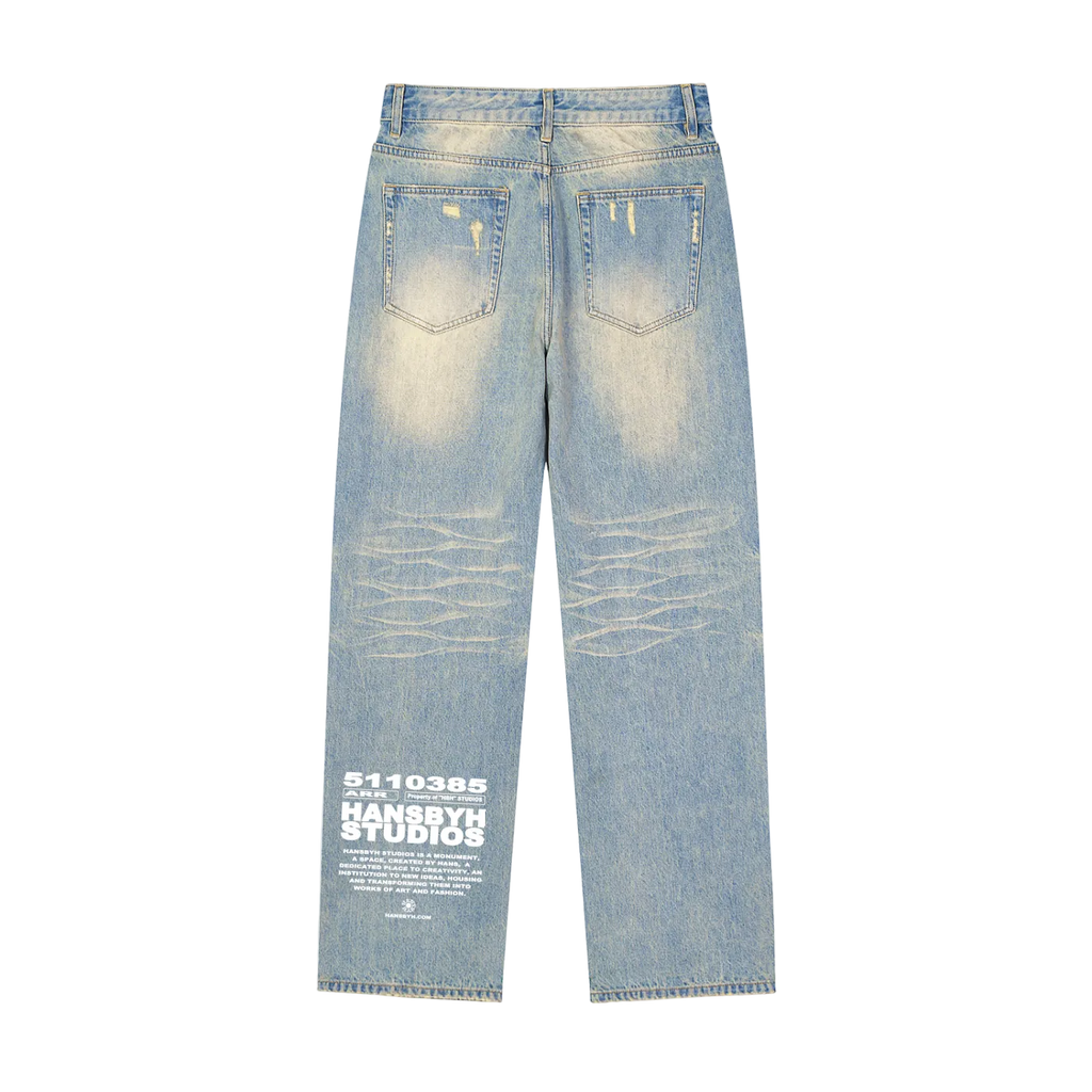Raw Hem Denim Jeans