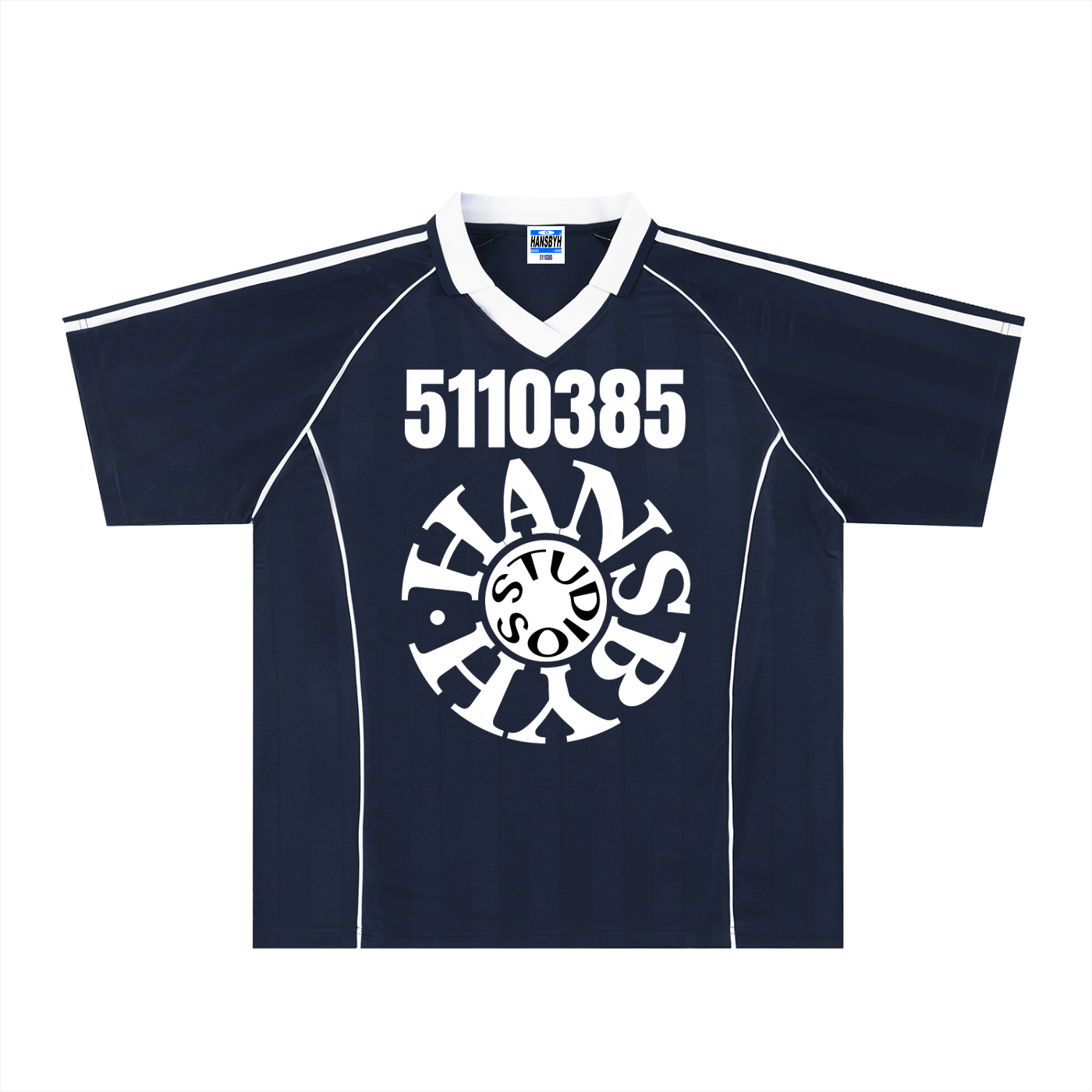 Shadow Stripe Collared Soccer Jersey