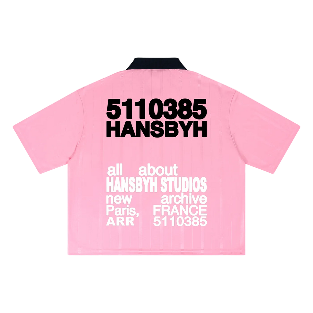 Unisex Striped Boxy PINK Jersey