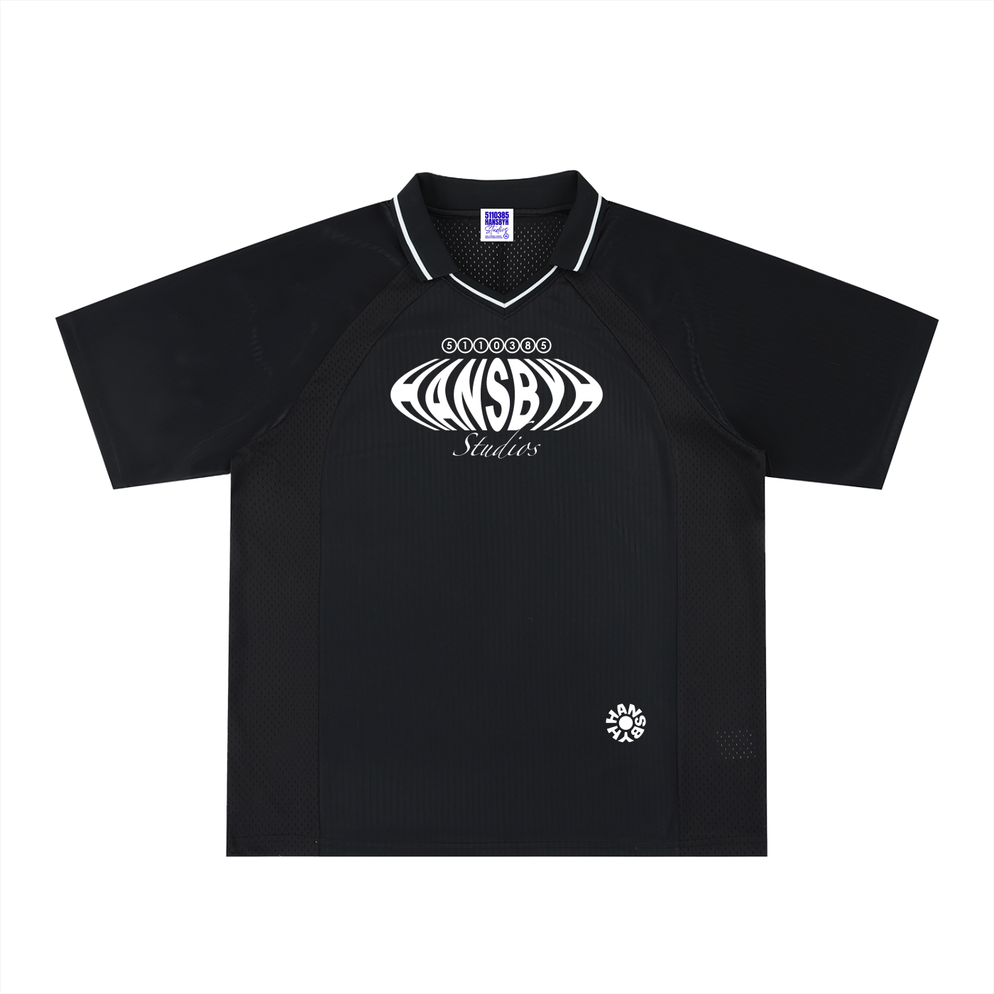 Striped V-Neck Soccer Jersey