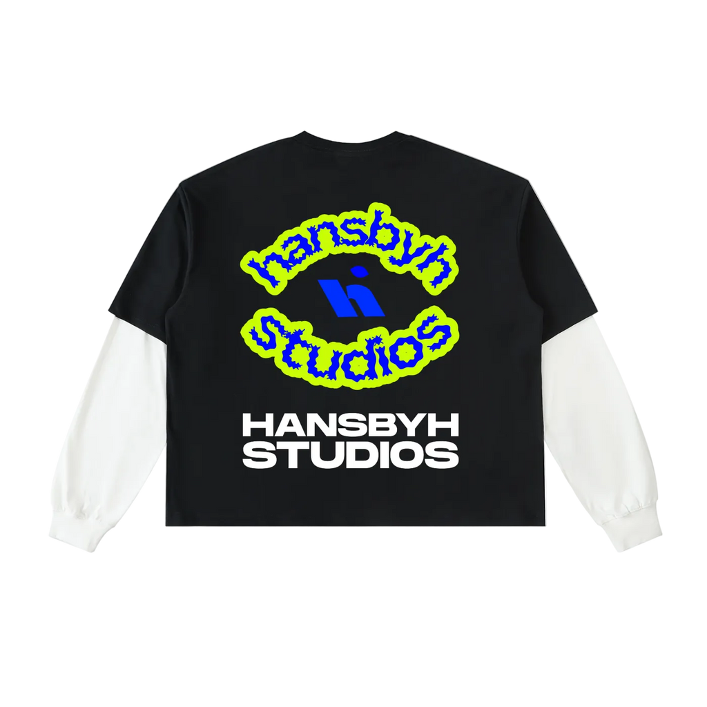Layered Sleeve Cotton T-Shirt