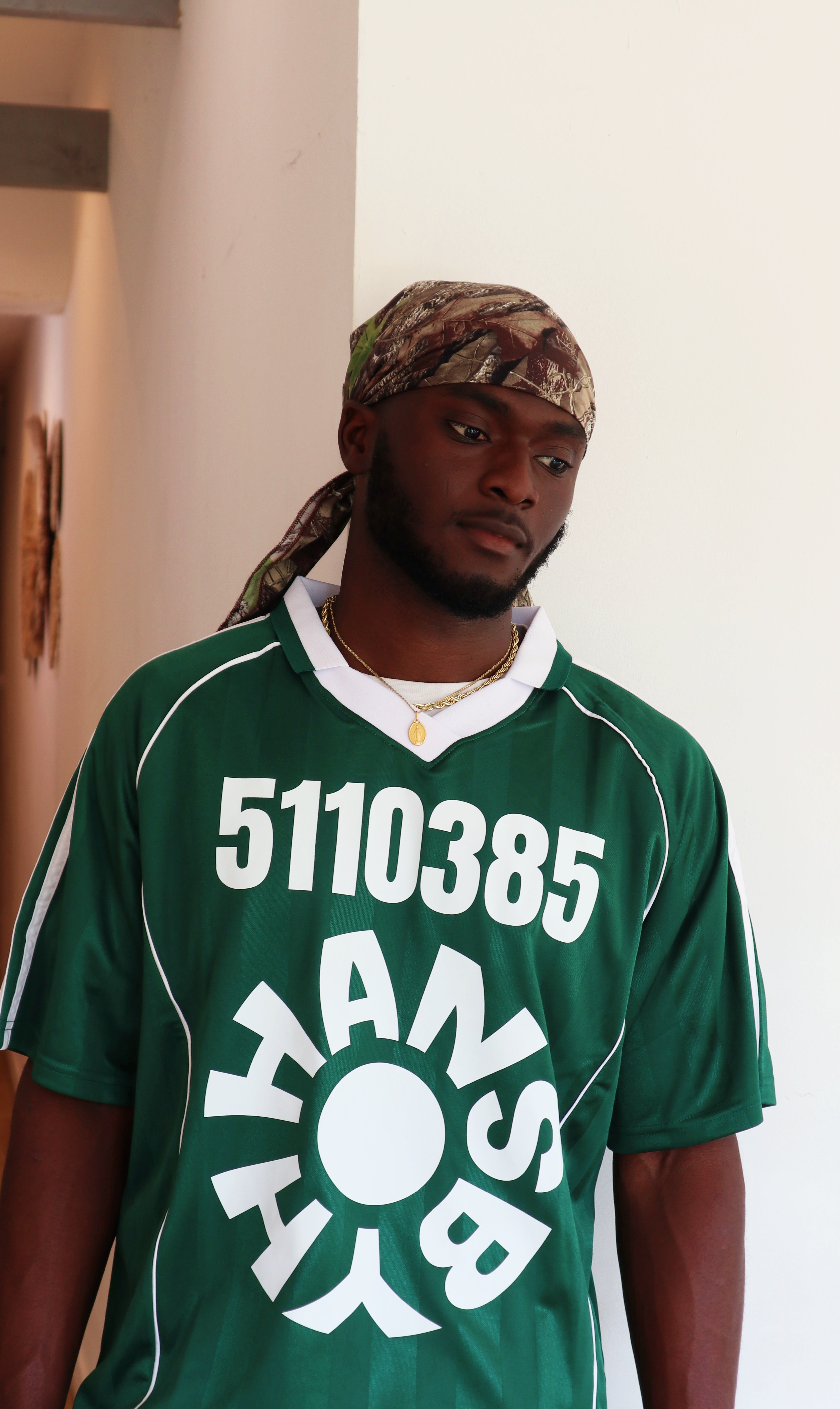 Shadow Stripe Collared Soccer Jersey