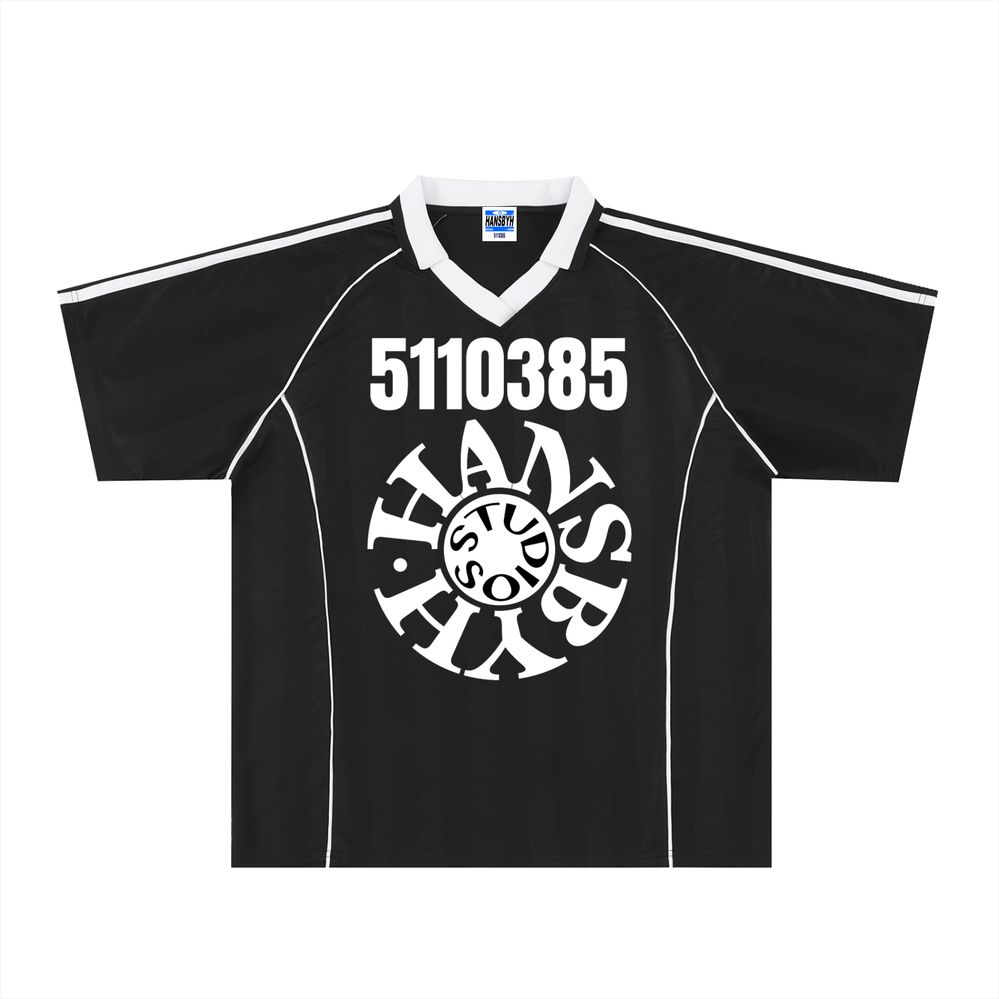 Shadow Stripe Collared Soccer Jersey