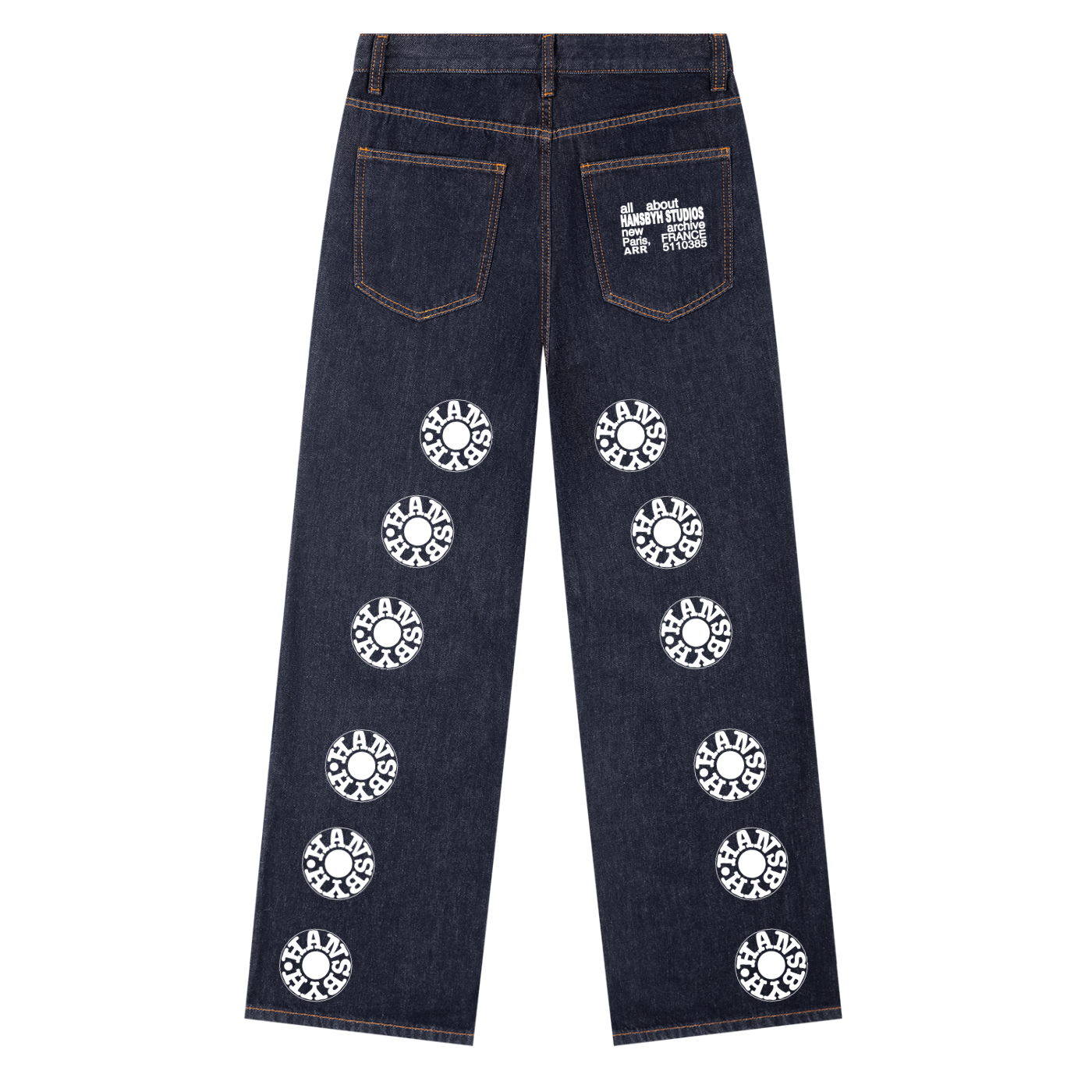 HANSBYH STUDIOS Heavyweight Straight Leg Denim Jeans