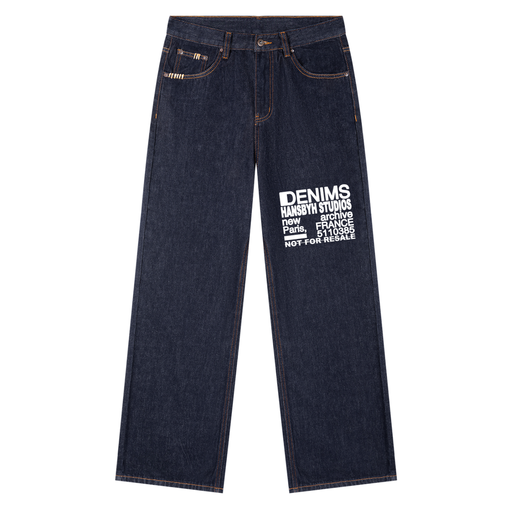 HANSBYH STUDIOS Heavyweight Straight Leg Denim Jeans