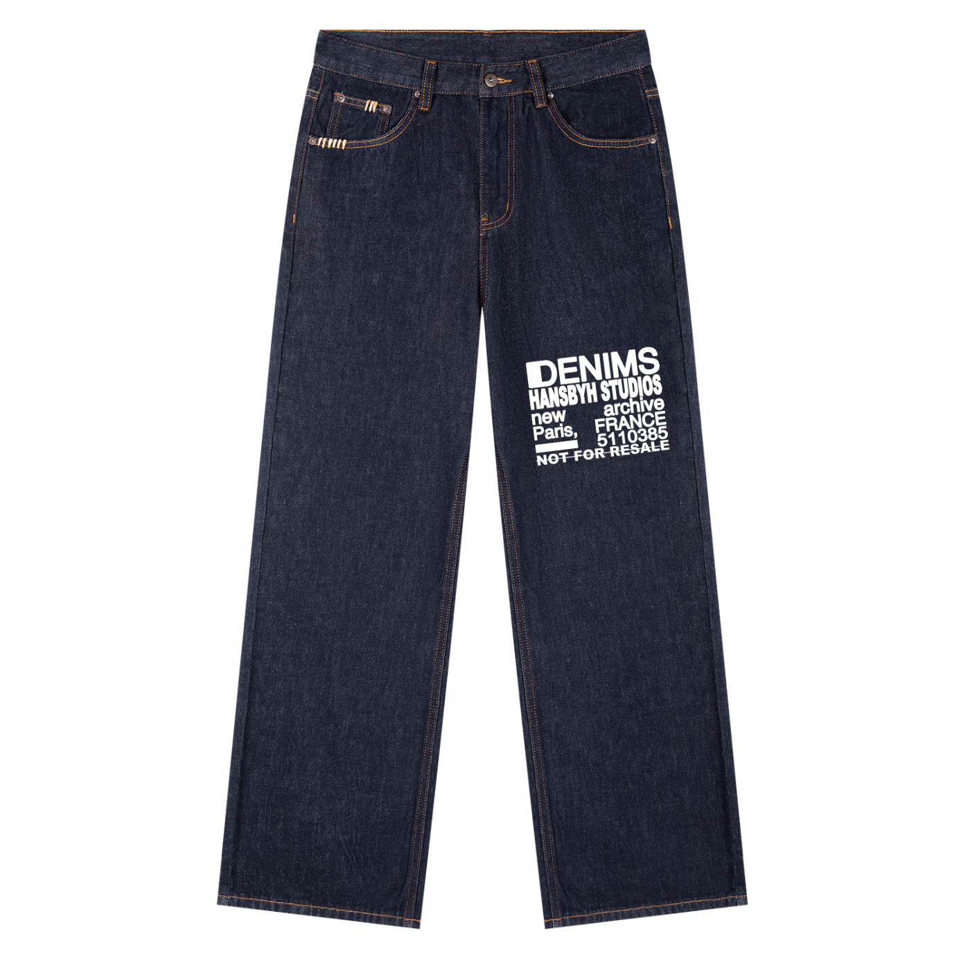 HANSBYH STUDIOS Heavyweight Straight Leg Denim Jeans